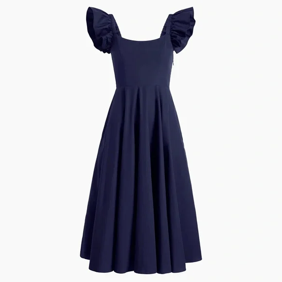 Hill House Daphne Dress Navy size S - Picture 3 of 3